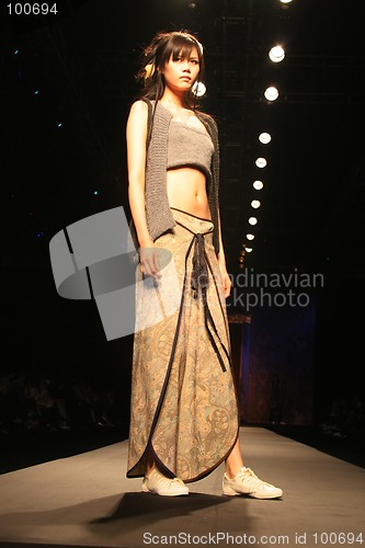 Image of Fashion show runway model