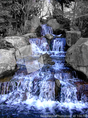 Image of Front of grandiose waterfall