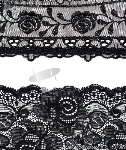 Image of Collage lace with pattern in the manner of flower