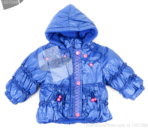 Image of Blue baby jacket insulated