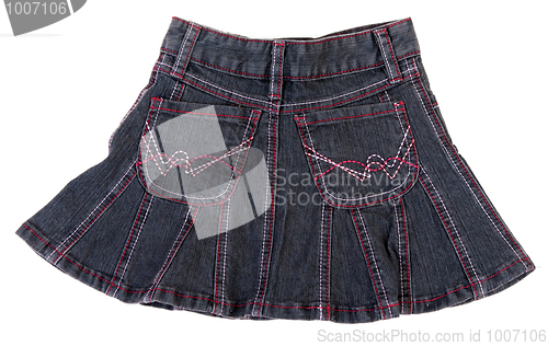 Image of Jeans mini skirt insulated