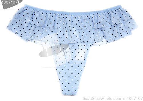 Image of Blue feminine panties