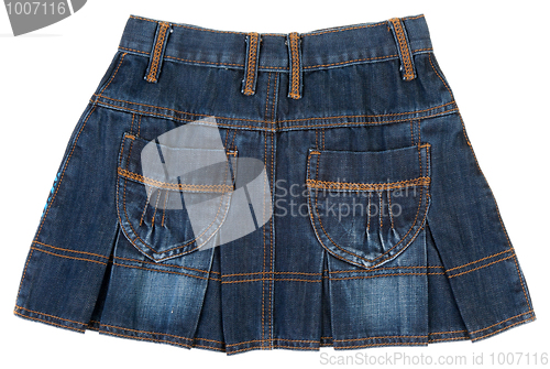 Image of Jeans mini skirt insulated