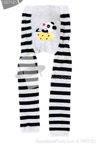 Image of Baby striped pantyhose with pattern