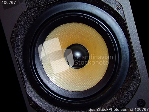 Image of Yellow Loudspeaker