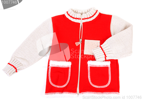 Image of Red sweater with pocket