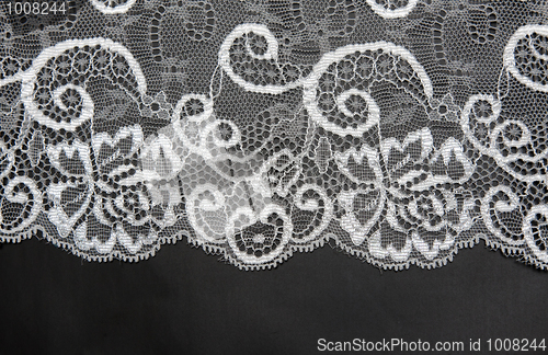 Image of Decorative white lace on insulated