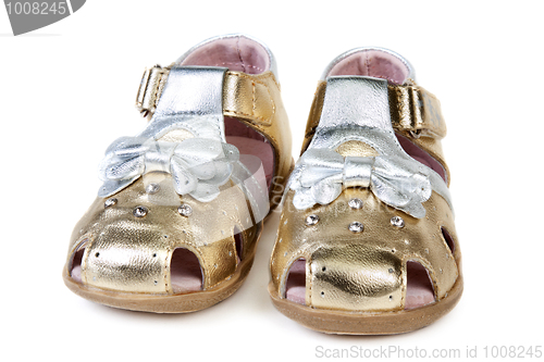 Image of Golden baby sandals