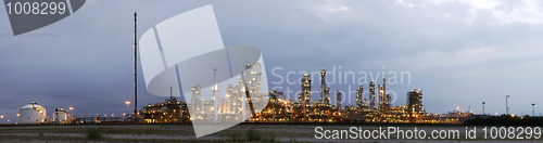 Image of Petrochemical industry at dawn