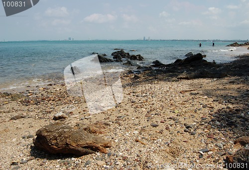 Image of Rocks formed beach