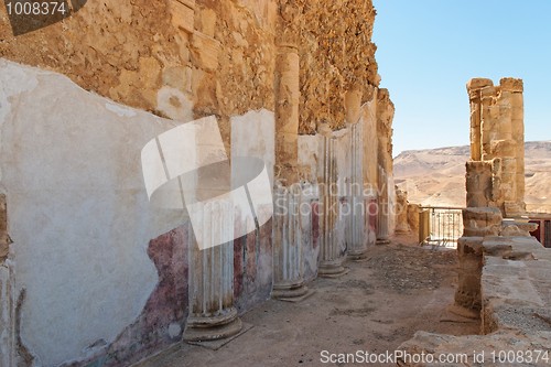 Image of Ruins of King Herod's palace in Masada 