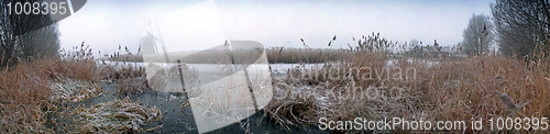 Image of Dutch winter panorama