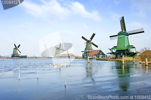 Image of Four windmills