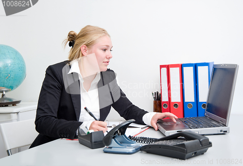 Image of Business woman at work