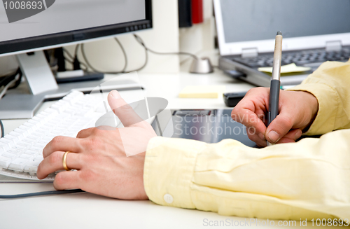 Image of Graphic designer hands