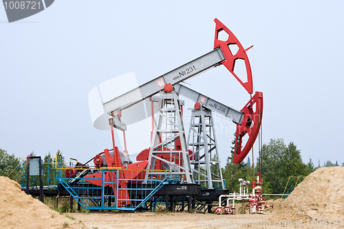 Image of oil pumps