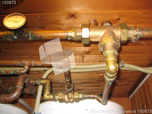 Image of Hot water pipes