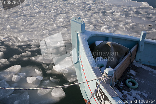 Image of Fishing boat at winter