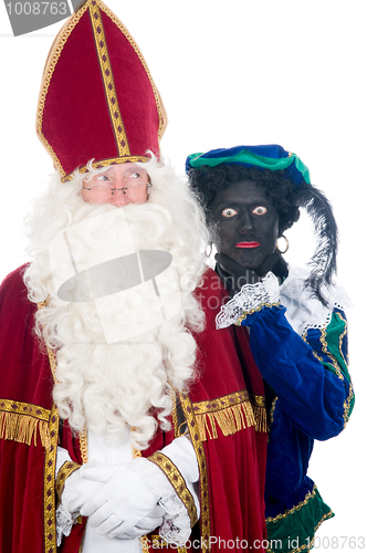 Image of Saint Nicholas and his helper