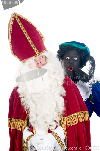 Image of Saint Nicholas and his helper