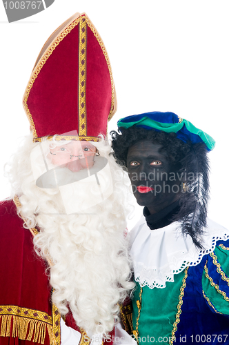 Image of Saint Nicholas and his helper