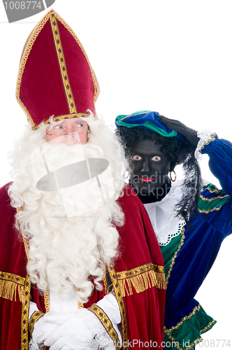 Image of Saint Nicholas and his helper