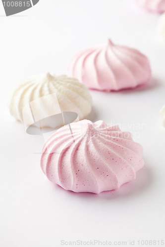 Image of Pastel colored meringue