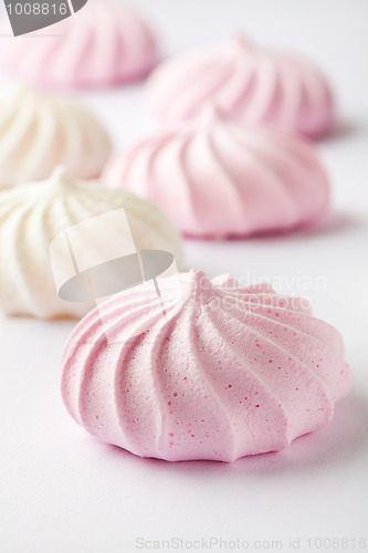 Image of Pastel colored meringue