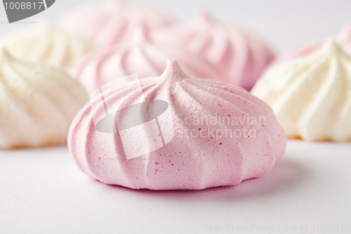 Image of Pastel colored meringue