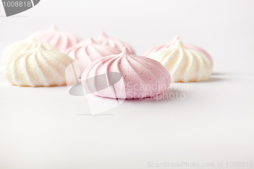 Image of Pastel colored meringue