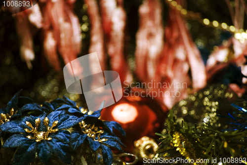 Image of Christmas and New Year decorations  