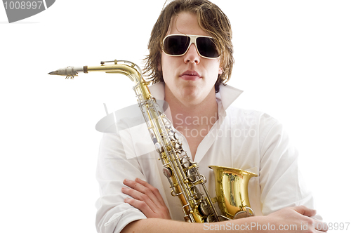 Image of The saxophone player