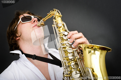 Image of Playing the Saxophone