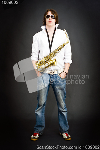 Image of Cool saxophonist