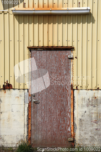 Image of Old warehouse door