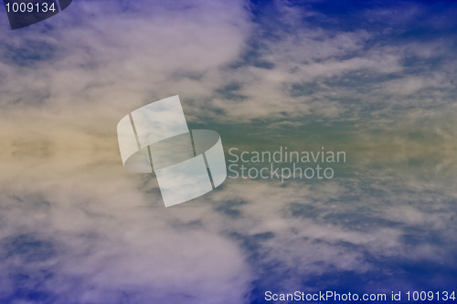 Image of Beautiful and colorful sky 