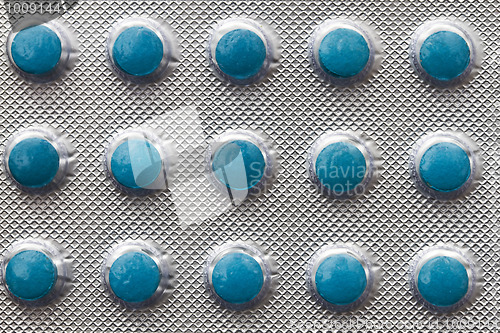 Image of Blue pills background