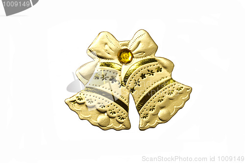 Image of Christmas decorations isolated on white