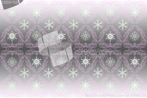 Image of Abstract snowflakes background 