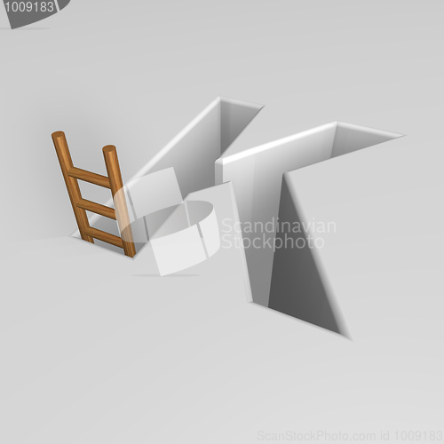 Image of letter k and ladder