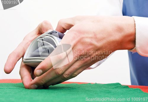 Image of Shuffling cards