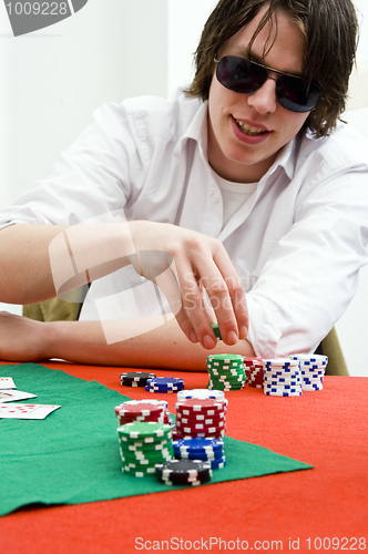 Image of Full tilt poker player