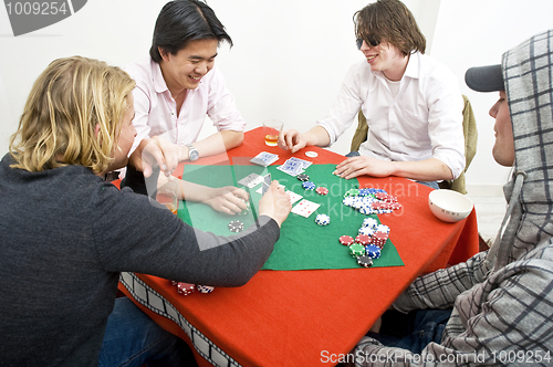 Image of A friendly game of backroom poker