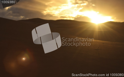 Image of Sunrise in Sahara Desert