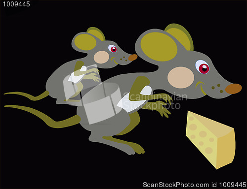Image of Mouse and cheese