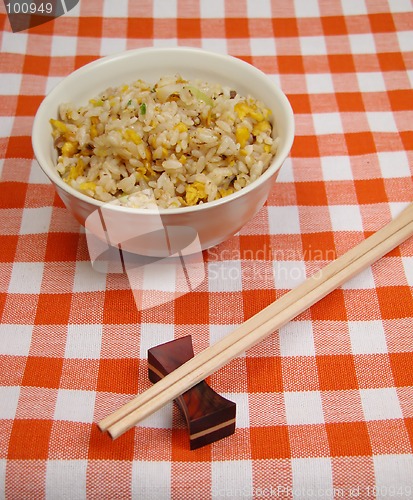 Image of Chinese rice on a table