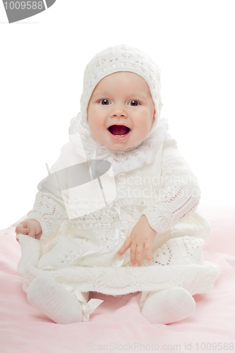 Image of Playful baby girl