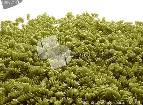 Image of fusilli pasta verde