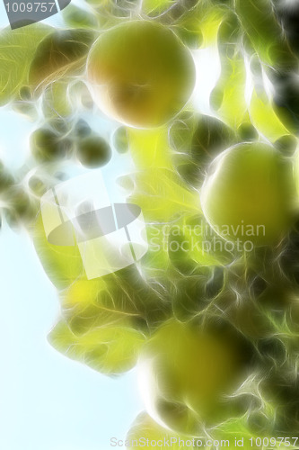 Image of abstract apple