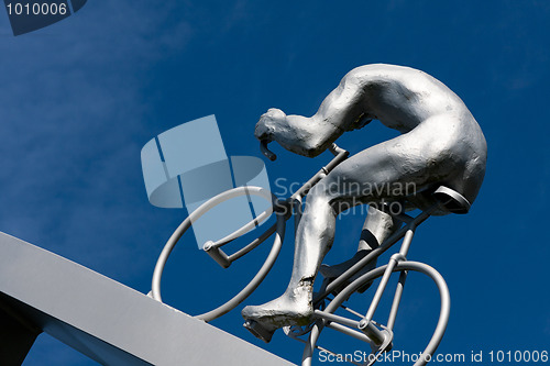 Image of Cycling in the ascent of a hill